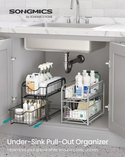 2-Tier Pull Out Cabinet Organizers