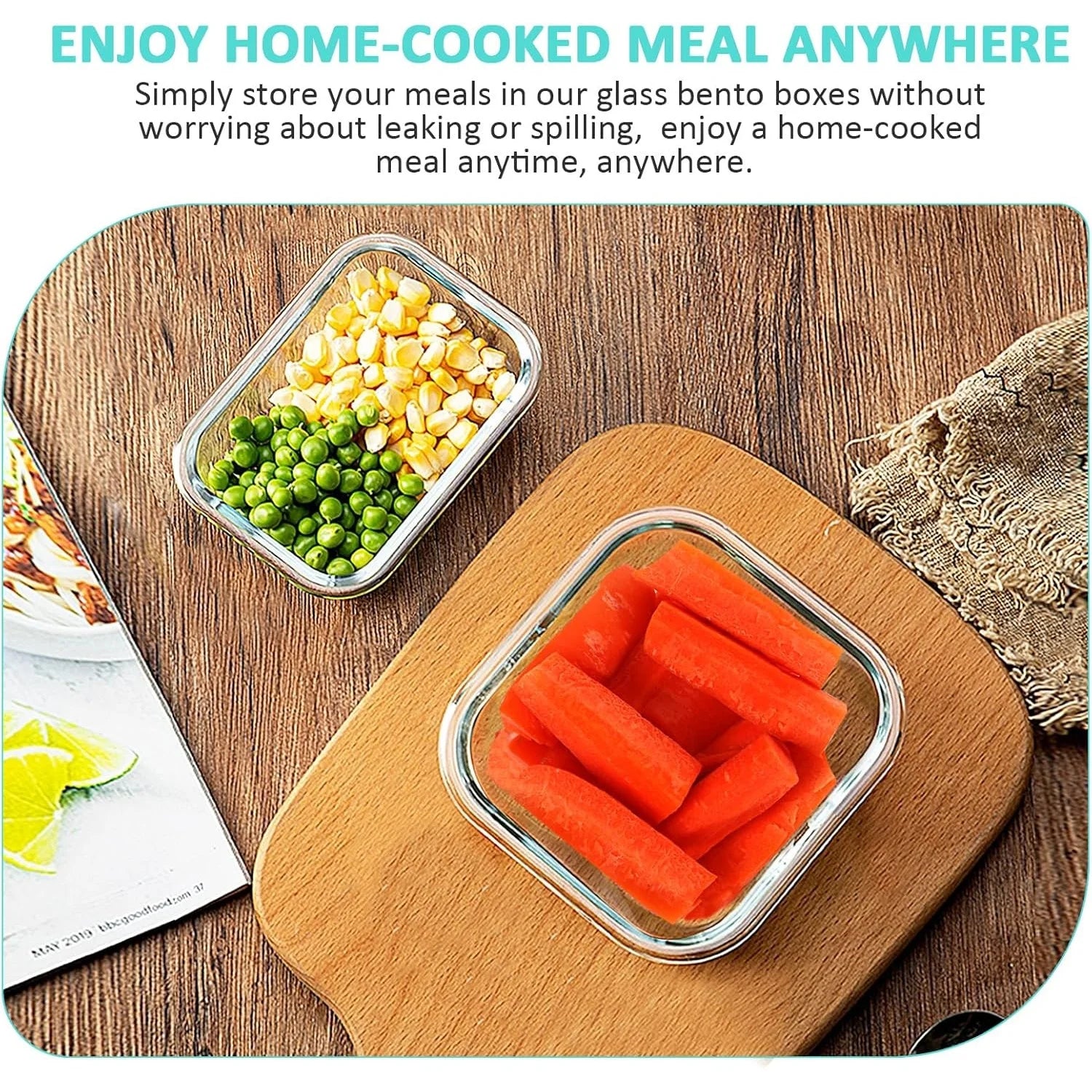 Glass Food Storage Containers Set