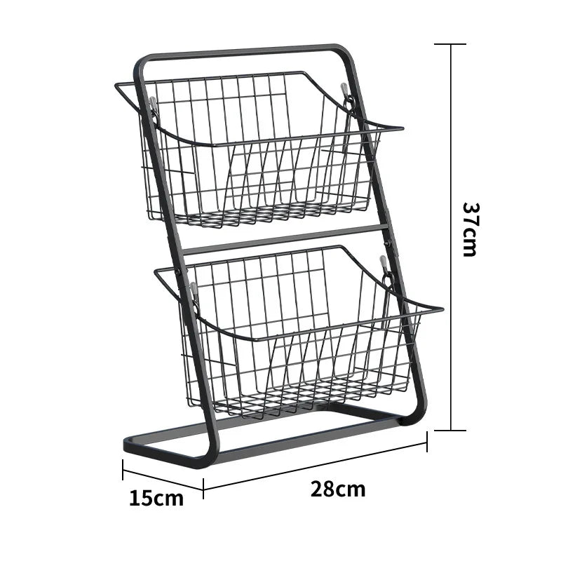 2-Tier Kitchen Fruit and Vegetable Storage Rack