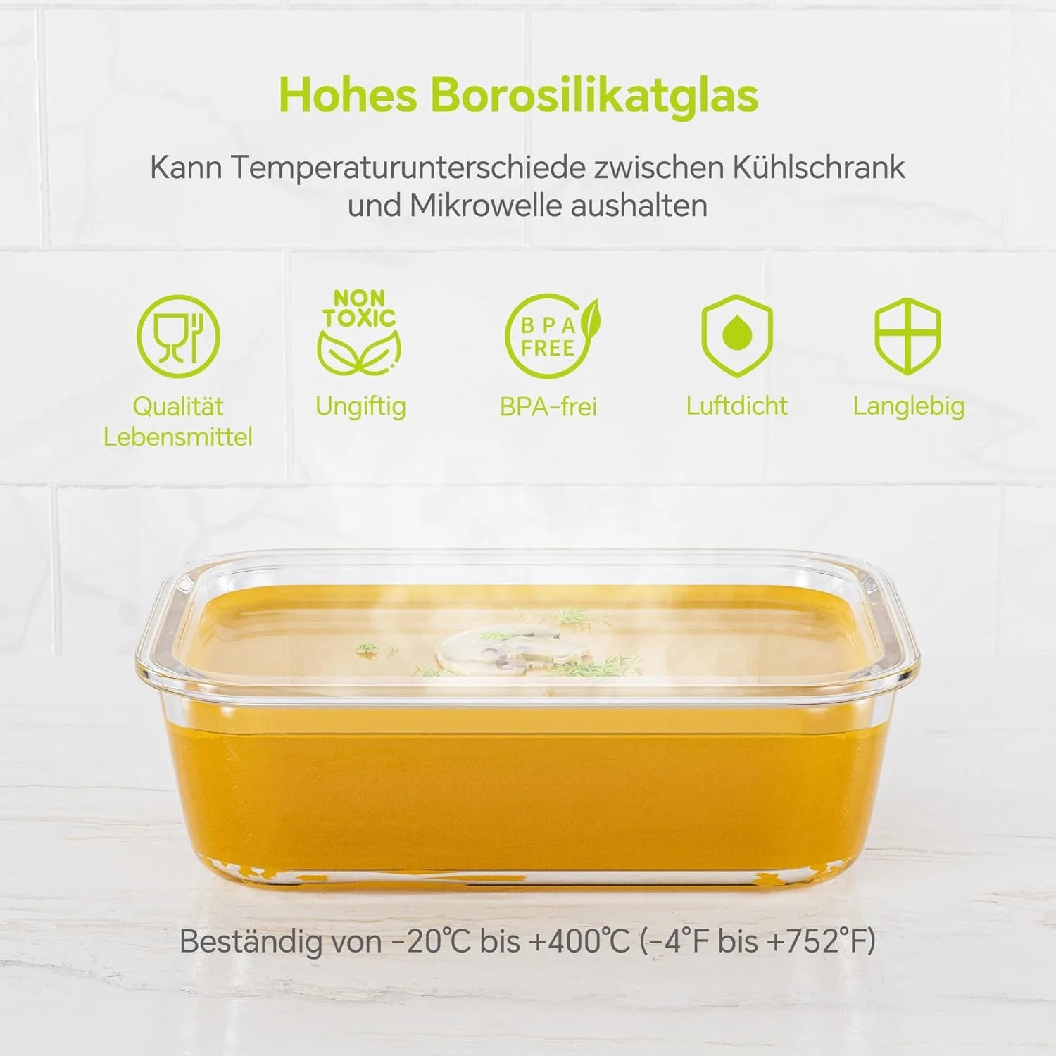 Airtight Glass Food Storage Containers