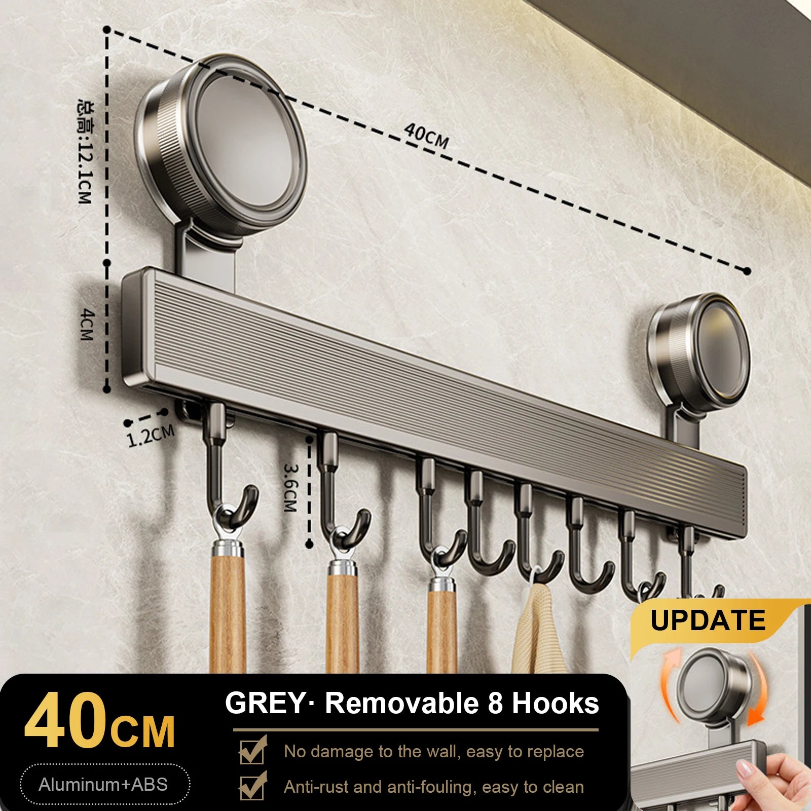 Kitchen Hook Hangers Wall Mount Rack