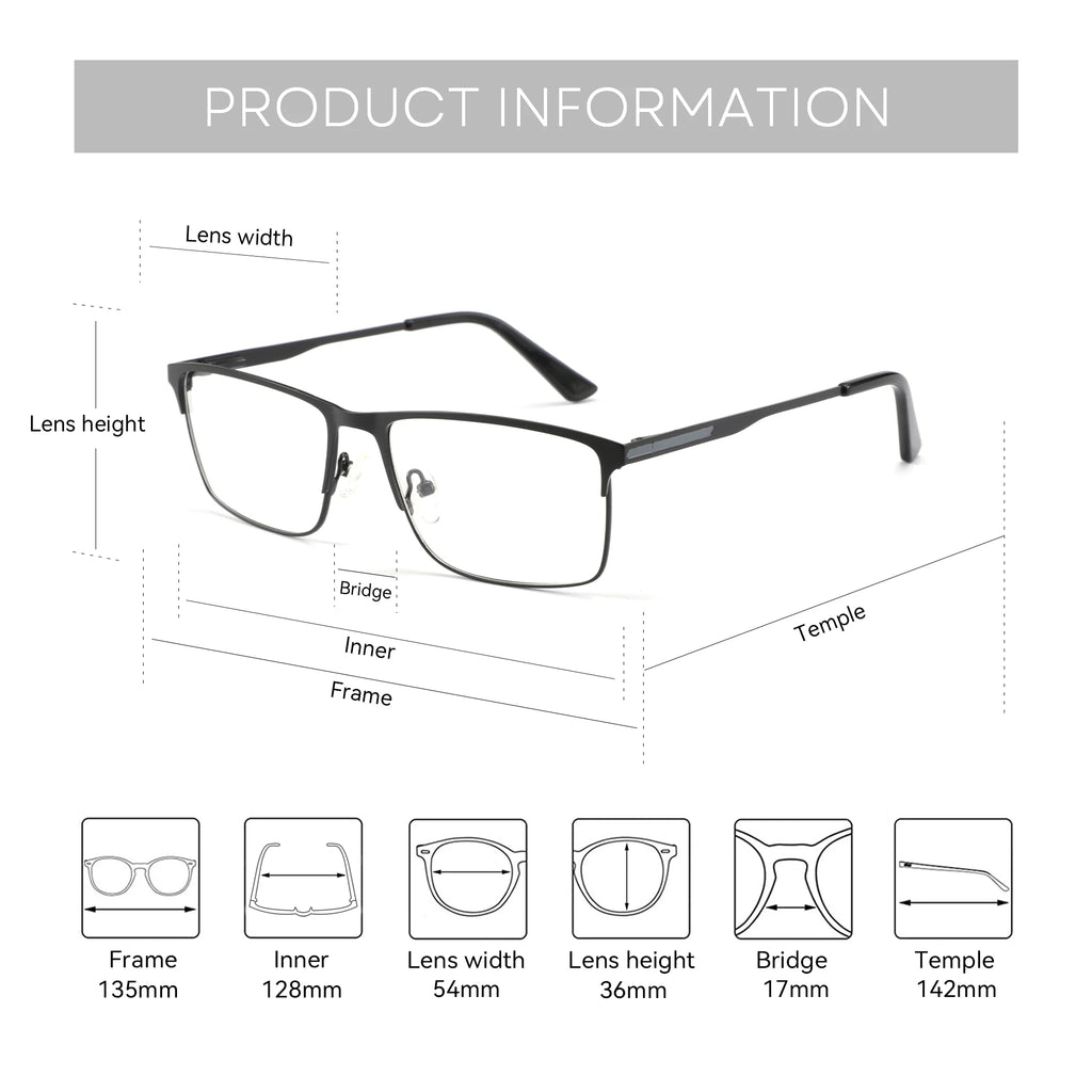 ZENOTTIC Titanium Progressive Glasses