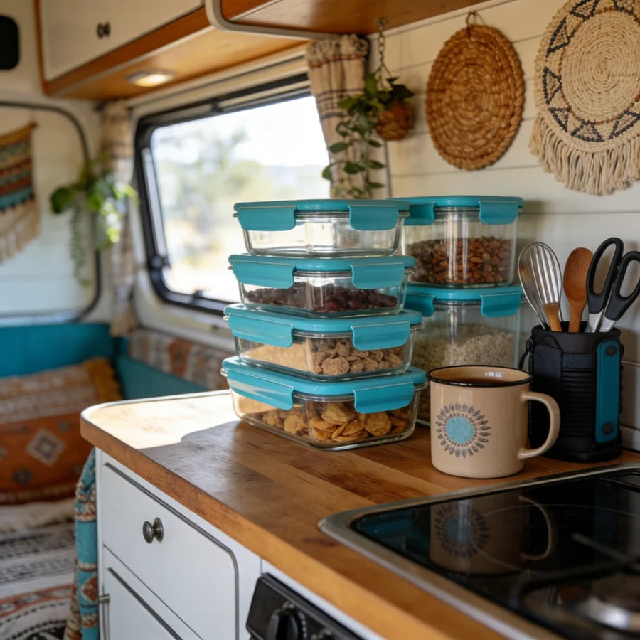 Glass Food Storage Containers Set