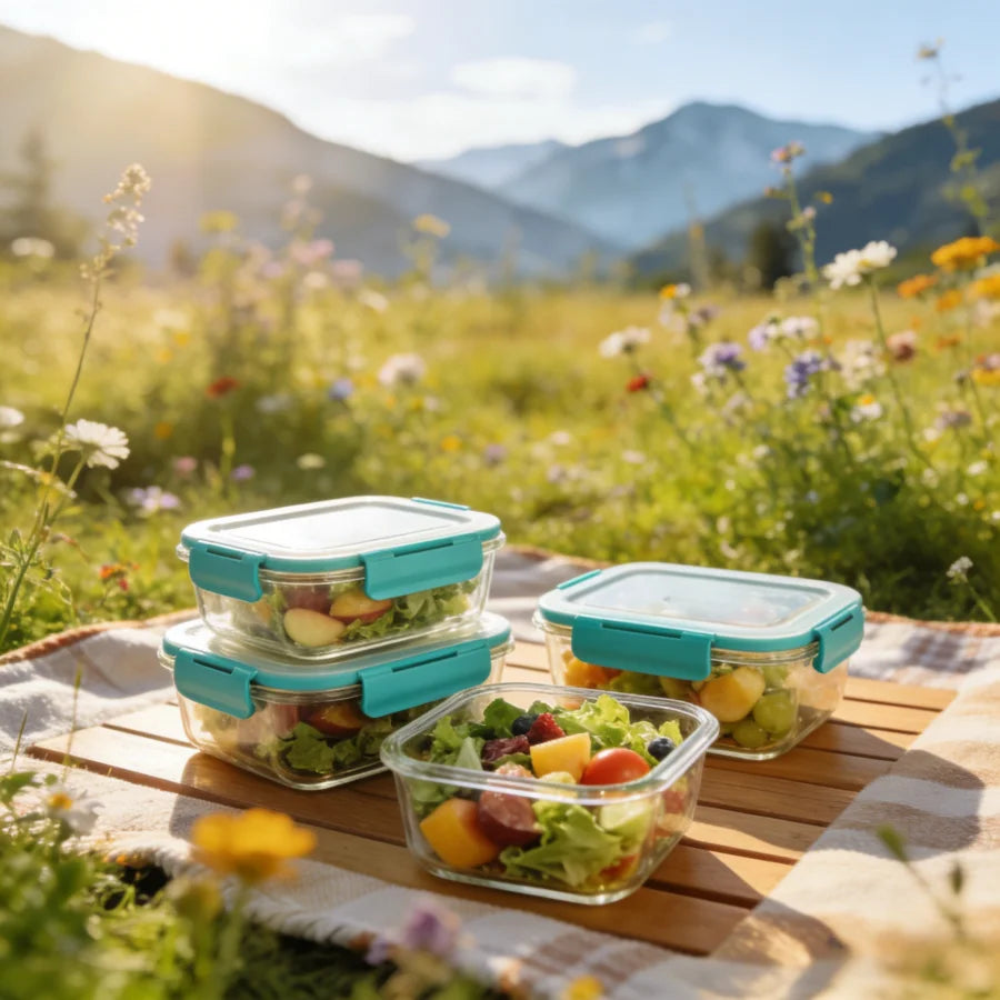 Glass Food Storage Containers Set