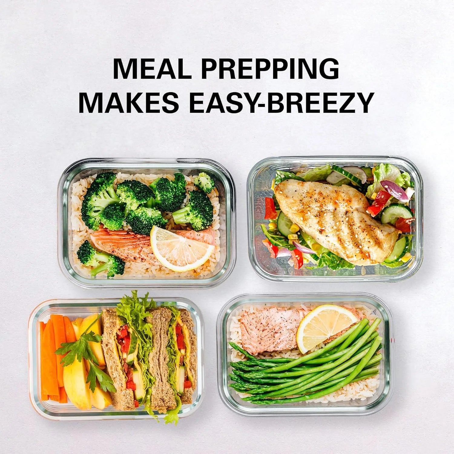 Airtight Glass Food Storage Containers