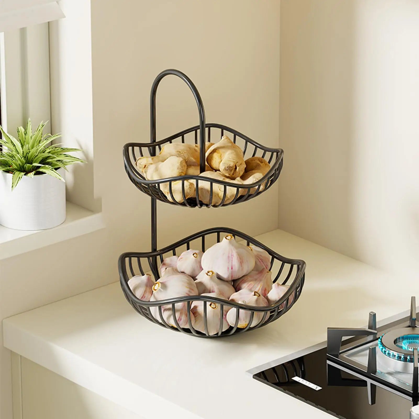 Two Tier Fruit Basket