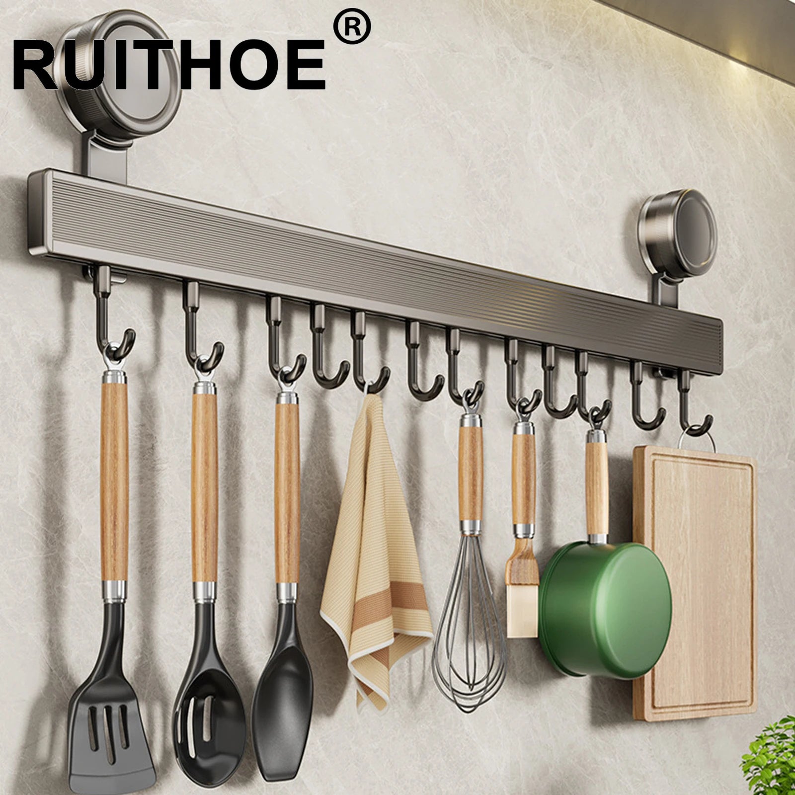 Kitchen Hook Hangers Wall Mount Rack