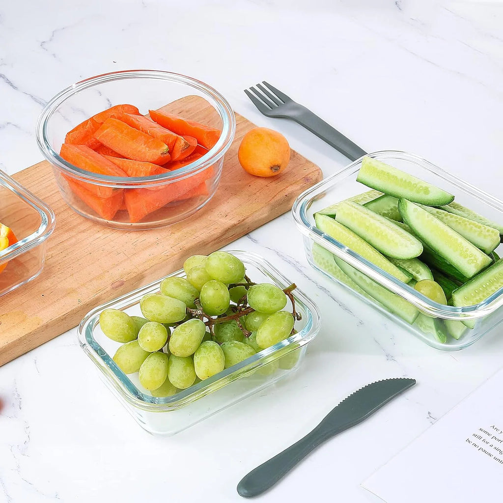 Glass Food Storage Containers Set