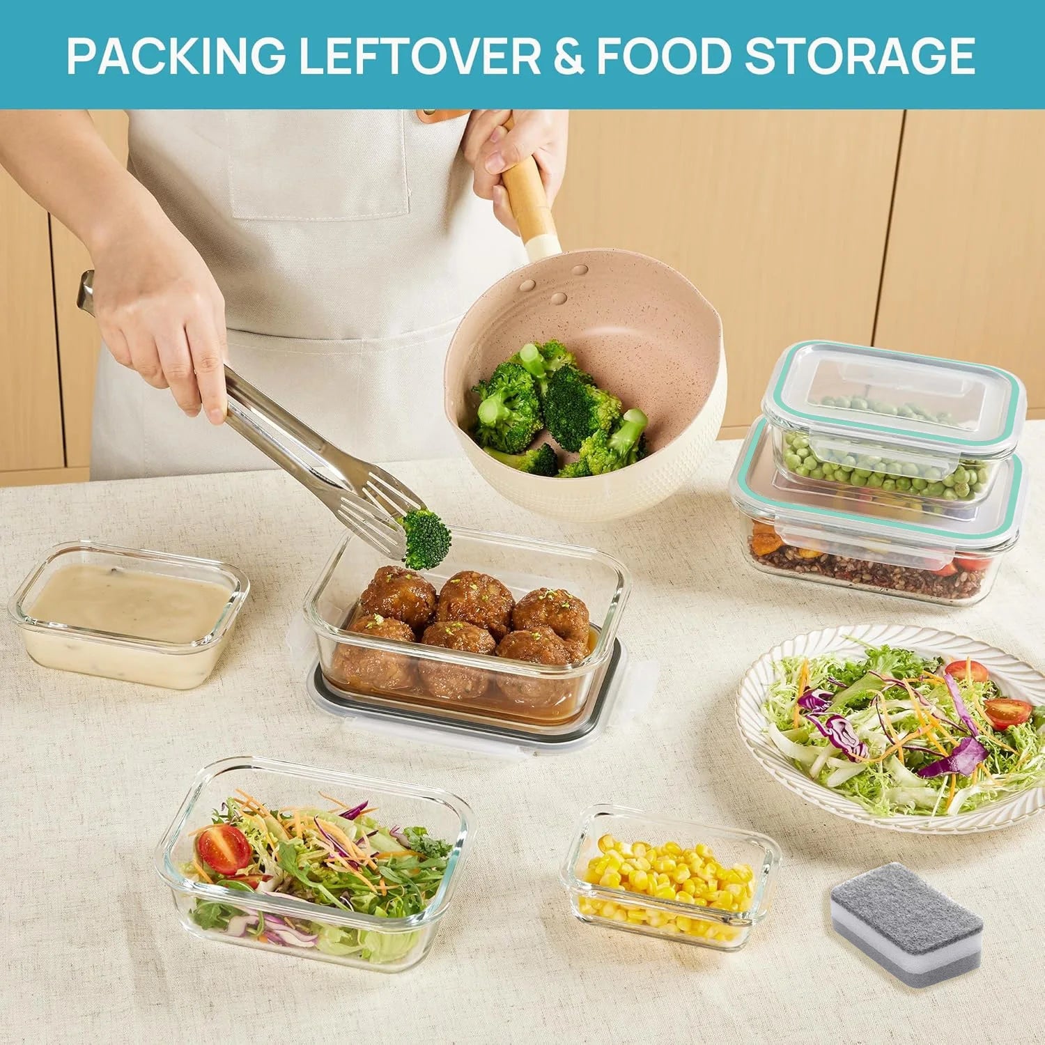 Airtight Glass Food Storage Containers